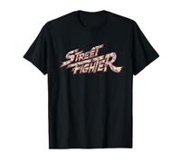 Motivo del logo di Street Fighter Gaming Chibi Retro Arcade Gamers Maglietta