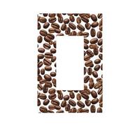 Motivo di chicchi di caffè interruttore della luce piastra da parete copertura piastra frontale singolo bilanciere 1 banda decoratore presa coperture per la casa cucina camera bagno Decor