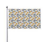 Motivo di narcisi ed edera bandiere per la casa, 9 x 1,5 m, striscione di auguri con occhielli per interni ed esterni, decorazioni per la casa