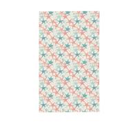 Motivo di stelle marine e bolle bandiere per la casa da cortile, 0,9 x 1,5 m, striscione di auguri con occhielli per interni ed esterni, decorazioni per la casa