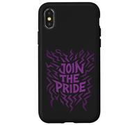 Motivo di tatuaggio tribale abbinato a Join The Pride per bambini di Halloween Custodia per iPhone X/XS