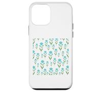 Motivo floreale blu fiordaliso delicato design con fiori Custodia per iPhone 12 mini
