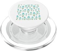 Motivo floreale blu fiordaliso delicato design con fiori PopSockets PopGrip per MagSafe