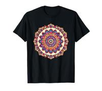 Motivo Floreale con Mandala Sacro per Meditazione Maglietta