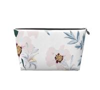 Motivo floreale Fiori di peonia rosa, Borsa da toilette Borsa per trucco Borsa per cosmetici Borsa da toilette da viaggio portatile
