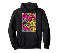 Motivo floreale mandala sacro psichedelico chakra Felpa con Cappuccio