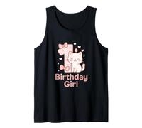 Motivo Gatto per Il Primo Compleanno della Bambina Canotta