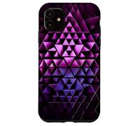 Motivo Geometrico Astratto a Triangoli 3D Futuristi Custodia per iPhone 11