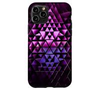 Motivo Geometrico Astratto a Triangoli 3D Futuristi Custodia per iPhone 11 Pro
