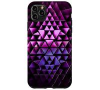 Motivo Geometrico Astratto a Triangoli 3D Futuristi Custodia per iPhone 11 Pro Max