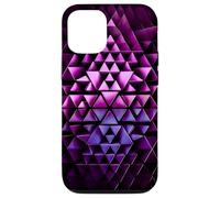 Motivo Geometrico Astratto a Triangoli 3D Futuristi Custodia per iPhone 12/12 Pro