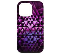 Motivo Geometrico Astratto a Triangoli 3D Futuristi Custodia per iPhone 13 Pro