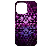 Motivo Geometrico Astratto a Triangoli 3D Futuristi Custodia per iPhone 14 Pro Max