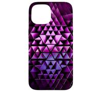 Motivo Geometrico Astratto a Triangoli 3D Futuristi Custodia per iPhone 15