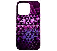 Motivo Geometrico Astratto a Triangoli 3D Futuristi Custodia per iPhone 15 Pro Max
