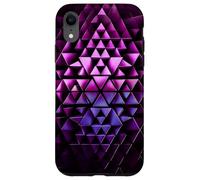 Motivo Geometrico Astratto a Triangoli 3D Futuristi Custodia per iPhone XR