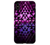 Motivo Geometrico Astratto a Triangoli 3D Futuristi Custodia per iPhone XS Max