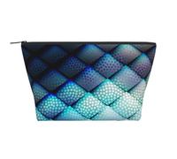 Motivo geometrico blu navy, Borsa da toilette Borsa per trucco Borsa per cosmetici Borsa da toilette da viaggio portatile