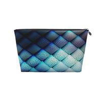 Motivo geometrico blu navy, Borsa da toilette Borsa per trucco Borsa per cosmetici Borsa da toilette da viaggio portatile