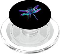 Motivo geometrico con libellula, animale, amore, foresta PopSockets PopGrip per MagSafe