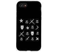 Motivo giapponese con simboli ninja Custodia per iPhone SE (2020) / 7/8