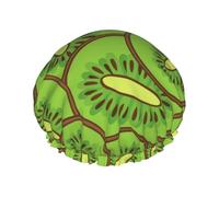 Motivo kiwi verde,Cuffia da doccia, cuffia da notte, doppio strato, impermeabile, elastica, riutilizzabile.