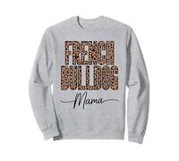 Motivo Leopardo French Bulldog Mama Frenchie Felpa