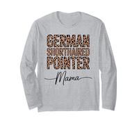 Motivo Leopardo German Shorthaired Pointer Mama GSP Maglia a Manica