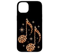 Motivo Leopardo Nota Musicale Croma Musicista Custodia per iPhone 14 Plus