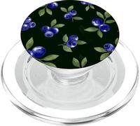 Motivo mirtillo botanico foglie di bacche verde scuro PopSockets PopGrip per MagSafe