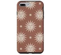 Motivo occulto celeste con volto di sole vintage Custodia per iPhone 7 Plus/8 Plus