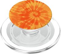 Motivo retrò a spirale arancione con motivo a spirale PopSockets PopGrip per MagSafe