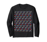Motivo ripetuto con Stelle Rosse audaci, Blu patriottiche e Bianche Maglia a Manica