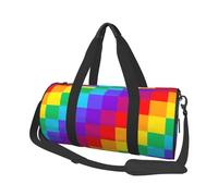 Motivo scozzese arcobaleno, Borsone da viaggio di grande capacità Borsa rotonda Borsa da viaggio sportiva Borsa da viaggio Borsa da fitness