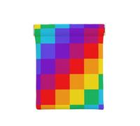 Motivo scozzese arcobaleno, Spremere il portafoglio superiore da donna Borsa portaoggetti Piccola portamonete Portamonete