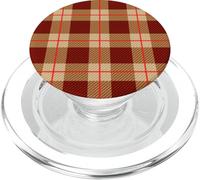 Motivo scozzese autunnale Cottagecore Cozy Fall Look PopSockets PopGrip per MagSafe