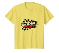 Motivo Speedway per Appassionati di Corse veloci Maglietta, Bambini, Limone, 2 Anni