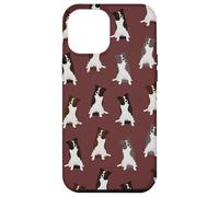 Motivo Sweet Border Collies Clever Eyes su Borgogna Custodia per iPhone 12 Pro Max