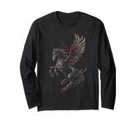 Motivo Unicorno Pegasus Fantasy Maglia a Manica