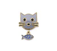 Motivo Viceroy Acciaio E Smalto Gattino 14237m01000 Per Cinturino Da 9,5 MM Di L