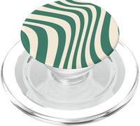 Motivo vintage a righe verdi retrò classico anni '70 anni '80 PopSockets PopGrip per MagSafe