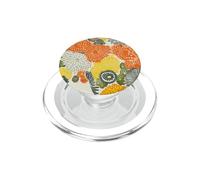 Motivo vintage con crisantemo giapponese PopSockets PopGrip per MagSafe