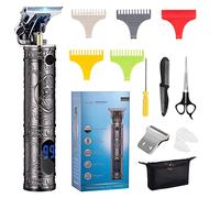 MOTLATA Tagliacapelli per uomo Zero Gapped Trimmer Professionale T Blade Trimmer Ricaricabile Trimmer Pro Li Outline Trimmer Cut Cordless Taglio Capelli Liners Edger per Barbieri Dettaglio Taglio di capelli