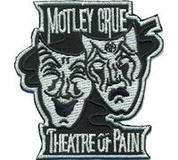 Motley Cru Theatre of Pain Mask Band Biker Rocker toppa con logo Patch