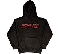 Motley Crue Distressed Logo autorizzato Felpa con Cappuccio