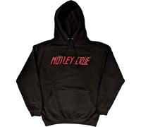 Motley Crue Distressed Logo autorizzato Felpa con Cappuccio