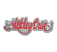 Motley Crue Dr Feelgood Logo Distintivo (Taglia Unica) (Rosso, Argento)