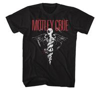Motley Crue - Logo Rosso Bianco e Nero - Manica Corta - Adulti - T-Shirt