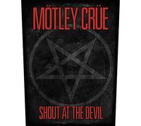 Motley Crue Patch Indietro Shout At The Devil Pentagram Nuovo Ufficiale Nero