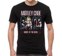 Motley Crue Shout A il Diavolo Heavy Metal Rock Musica Fascia T Shirt MOT10263